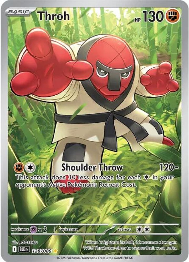 Throh - [  128/086 ] - Illustration Rare - Pokemon SV Black Bolt