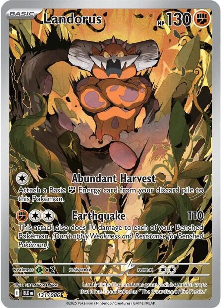 Landorus - [  131/086 ] - Illustration Rare - Pokemon SV Black Bolt