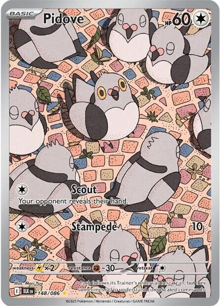 Pidove - [  148/086 ] - Illustration Rare - Pokemon SV Black Bolt