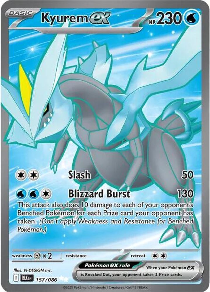 Kyurem ex - [  157/086 ] - Ultra Rare - Pokemon SV Black Bolt
