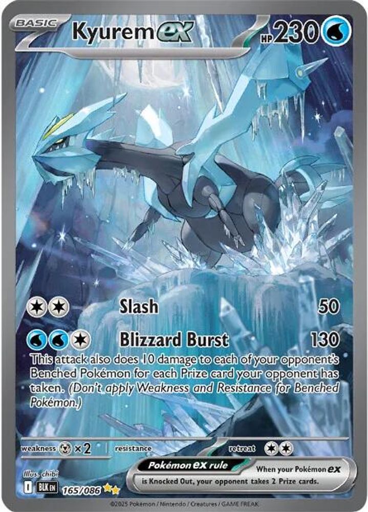 Kyurem ex - [  165/086 ] - Special Illustration Rare - Pokemon SV Black Bolt