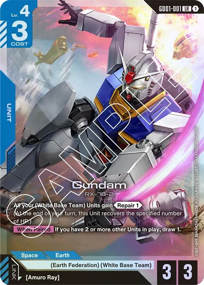 Gundam (GD01-001) (GD01-001) [LR] - Gundam Newtype Rising