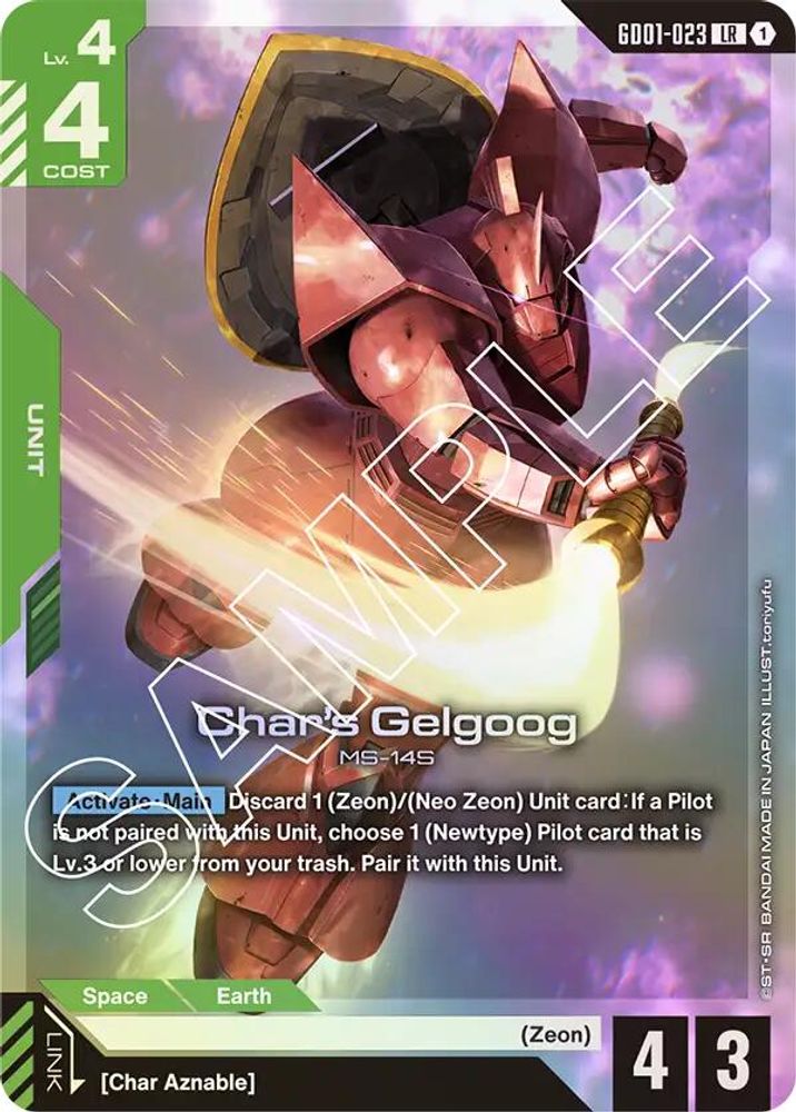 Char's Gelgoog (GD01-023) [LR] - Gundam Newtype Rising