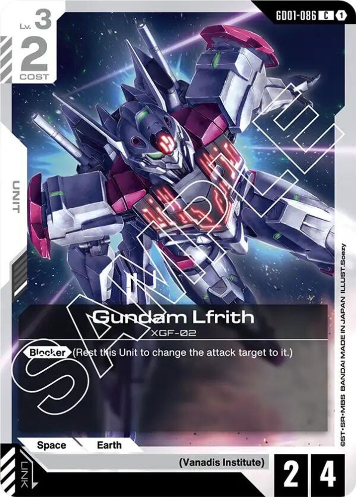 Gundam Lfrith (GD01-086) [ C ] - Gundam Newtype Rising