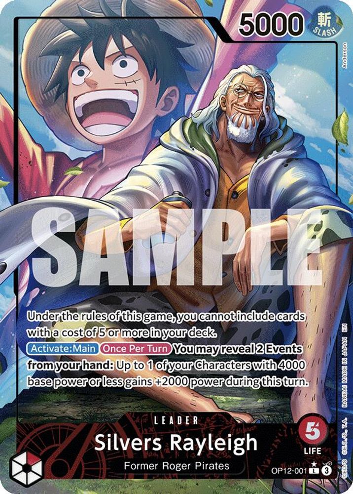 [ALTERNATE ART] Silvers Rayleigh (OP12-001) L - One Piece Legacy of the Master