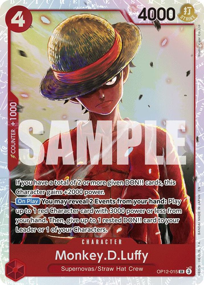 Monkey.D.Luffy (OP12-015) Super Rare - One Piece Legacy of the Master