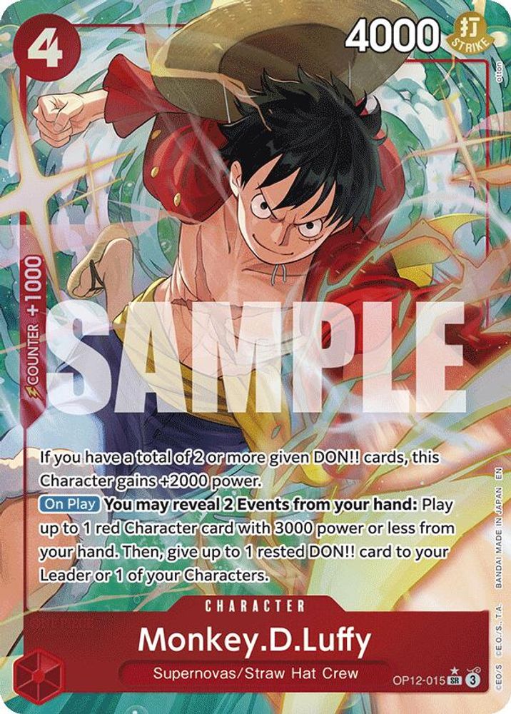 [ALTERNATE ART] Monkey.D.Luffy (OP12-015) SR - One Piece Legacy of the Master