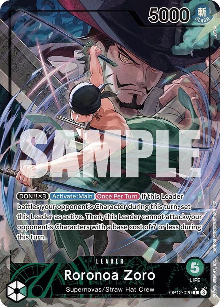 [ALTERNATE ART] Roronoa Zoro (020) (OP12-020) L - One Piece Legacy of the Master