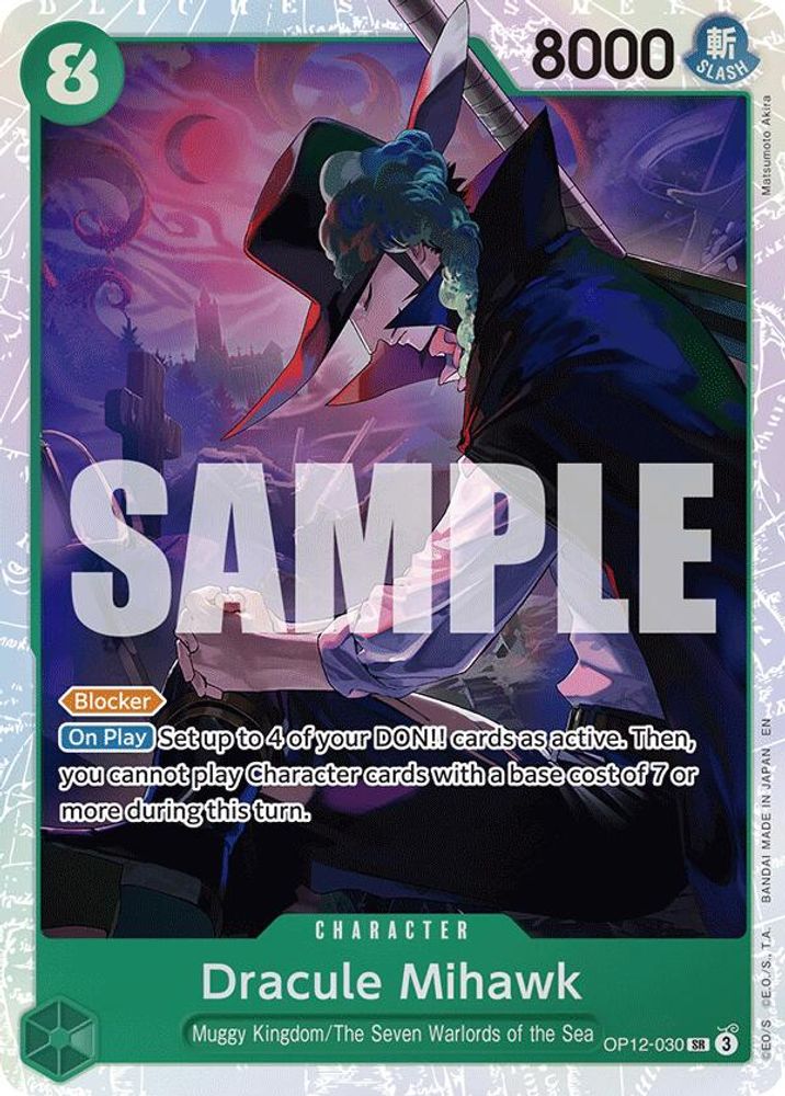 Dracule Mihawk (OP12-030) Super Rare - One Piece Legacy of the Master