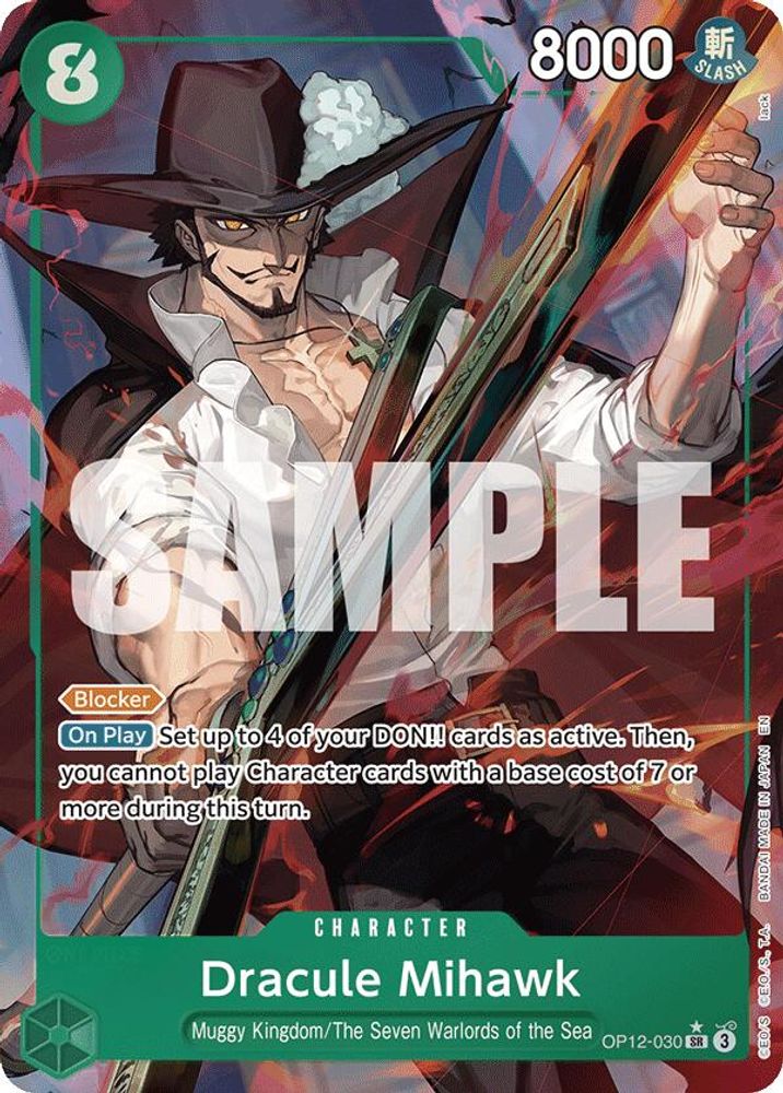 [ALTERNATE ART] Dracule Mihawk (OP12-030) SR - One Piece Legacy of the Master