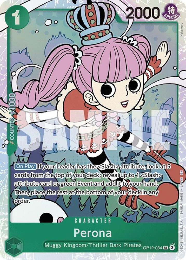 Perona (OP12-034) Super Rare - One Piece Legacy of the Master