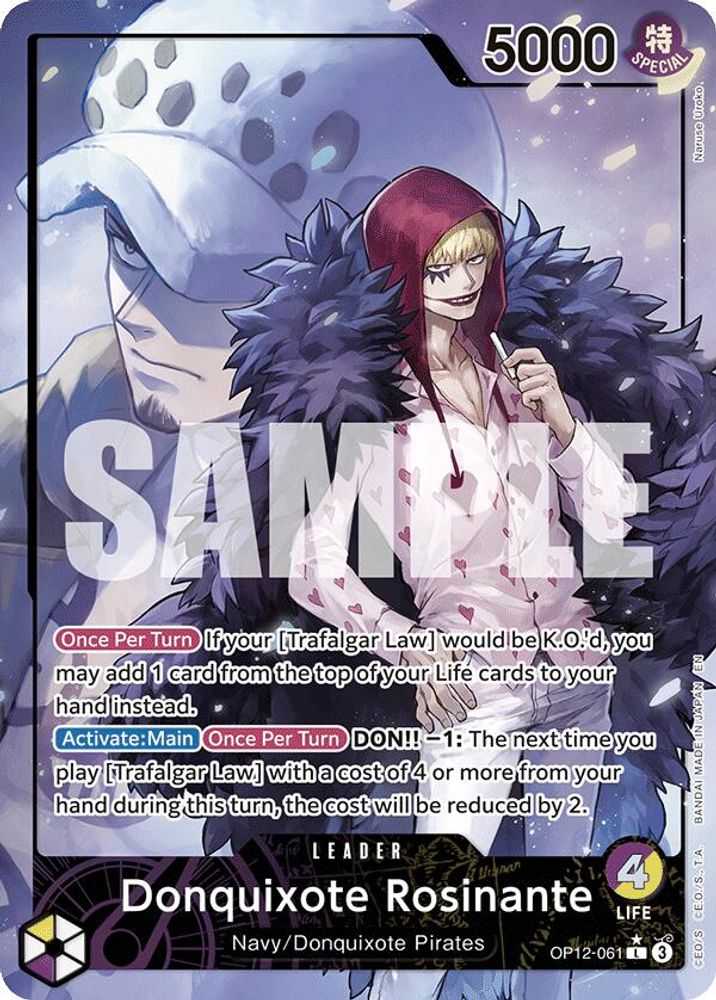[ALTERNATE ART] Donquixote Rosinante (061) (OP12-061) L - OP Legacy of the Master