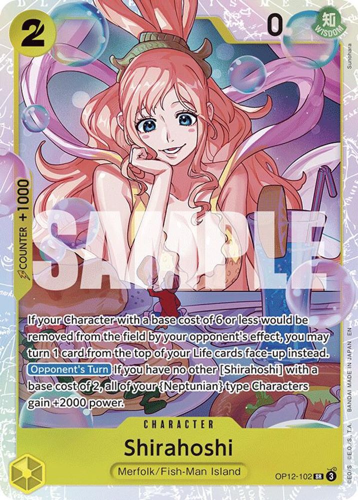 Shirahoshi (OP12-102) Super Rare - One Piece Legacy of the Master