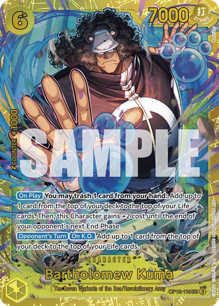 Bartholomew Kuma (OP12-119) Secret Rare - One Piece Legacy of the Master