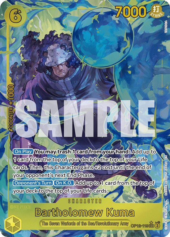 [ALTERNATE ART] Bartholomew Kuma (OP12-119) SEC - One Piece Legacy of the Master