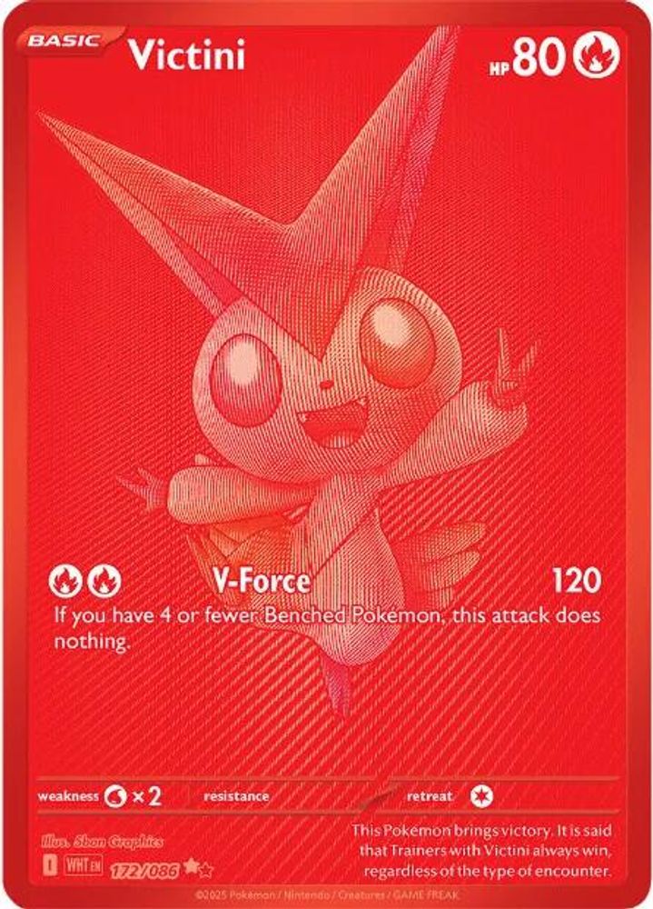 Victini - [  172/086 ] - Black White Rare - Pokemon SV White Flare
