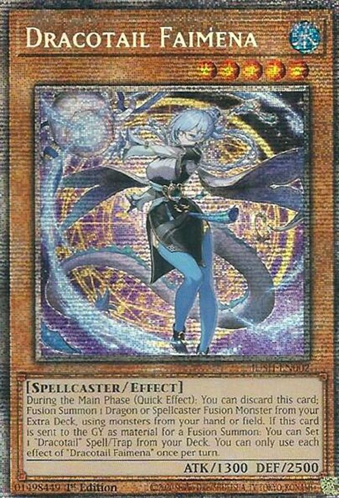 [STARLIGHT RARE] Dracotail Faimena (Starlight Rare) - (JUSH-EN002) - 1st Edition