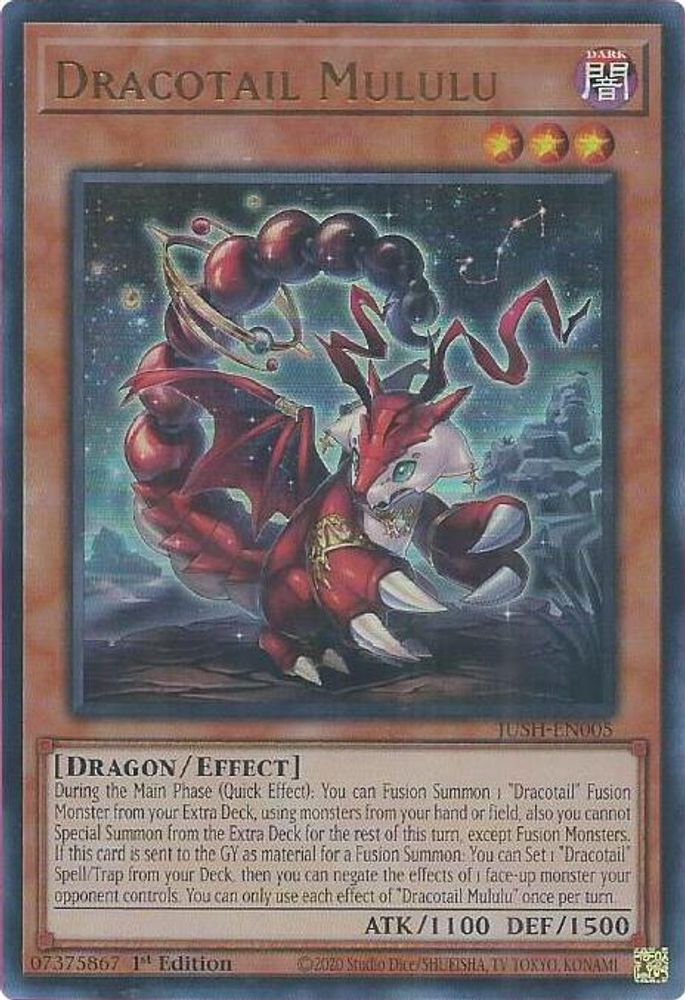 Dracotail Mululu - (JUSH-EN005) - Ultra Rare 1st Edition