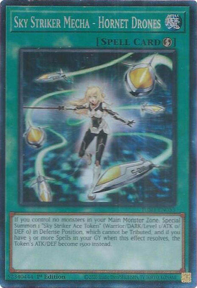 [COLLECTOR RARE] Sky Striker Mecha - Hornet Drones (CR) - (JUSH-EN053) - 1st Edition
