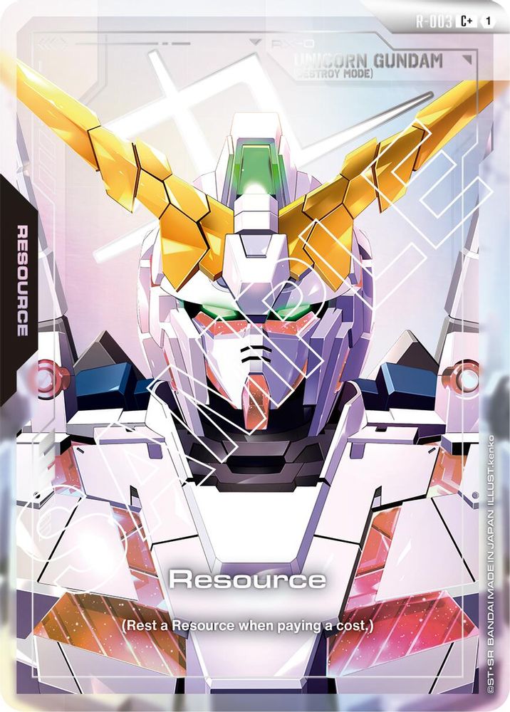 Resource (R-003) (C+) (R-003) [C+] - Gundam Newtype Rising