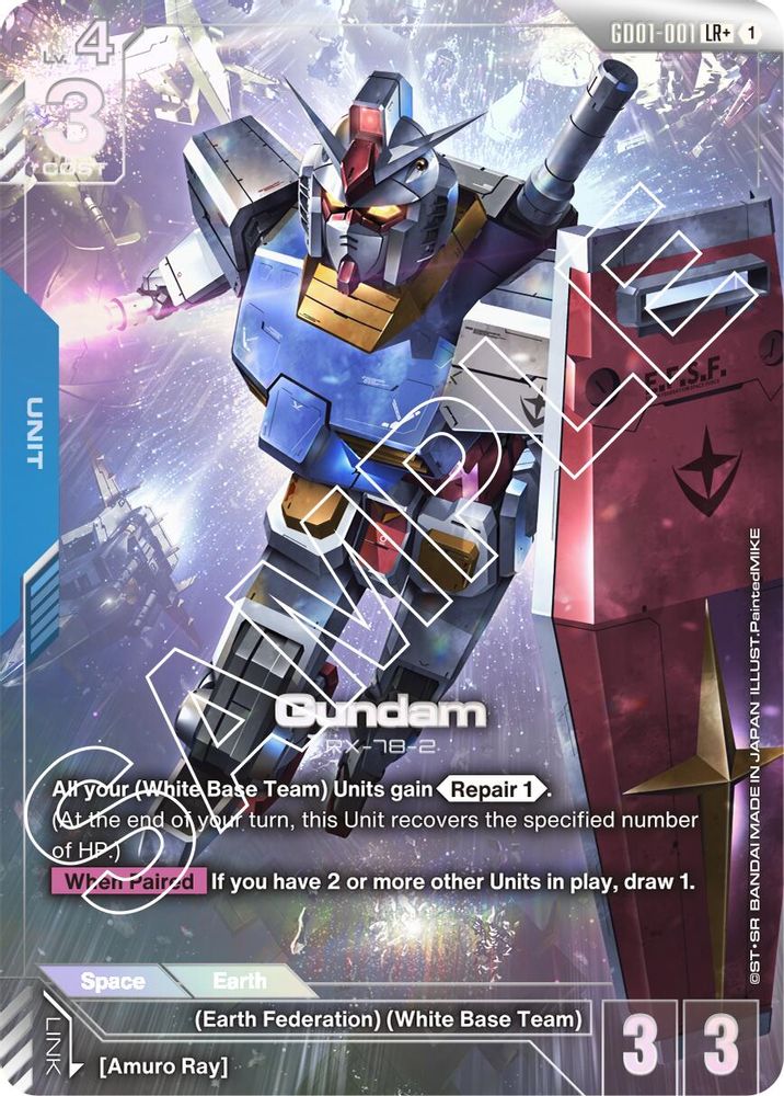 [ALTERNATE ART] Gundam (GD01-001) (LR+) (GD01-001) - Gundam Newtype Rising