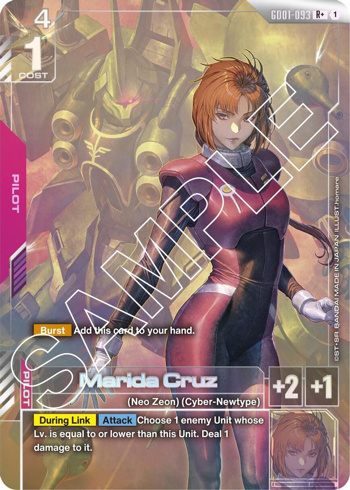 [ALTERNATE ART] Marida Cruz (R+) (GD01-093) - Gundam Newtype Rising