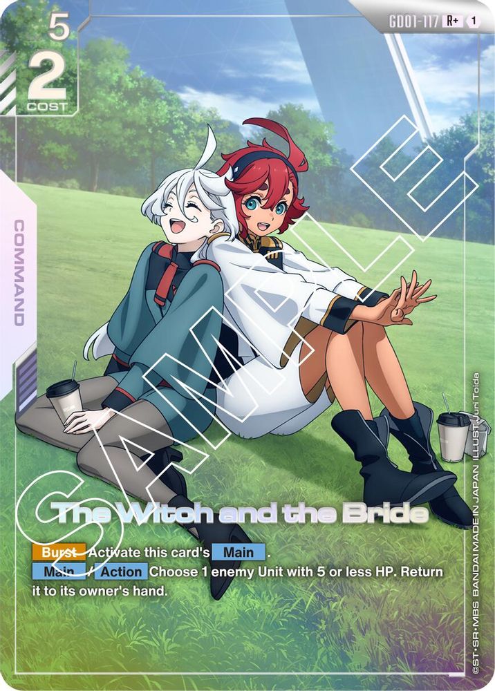 [ALTERNATE ART] The Witch and the Bride (R+) (GD01-117) - Gundam Newtype Rising