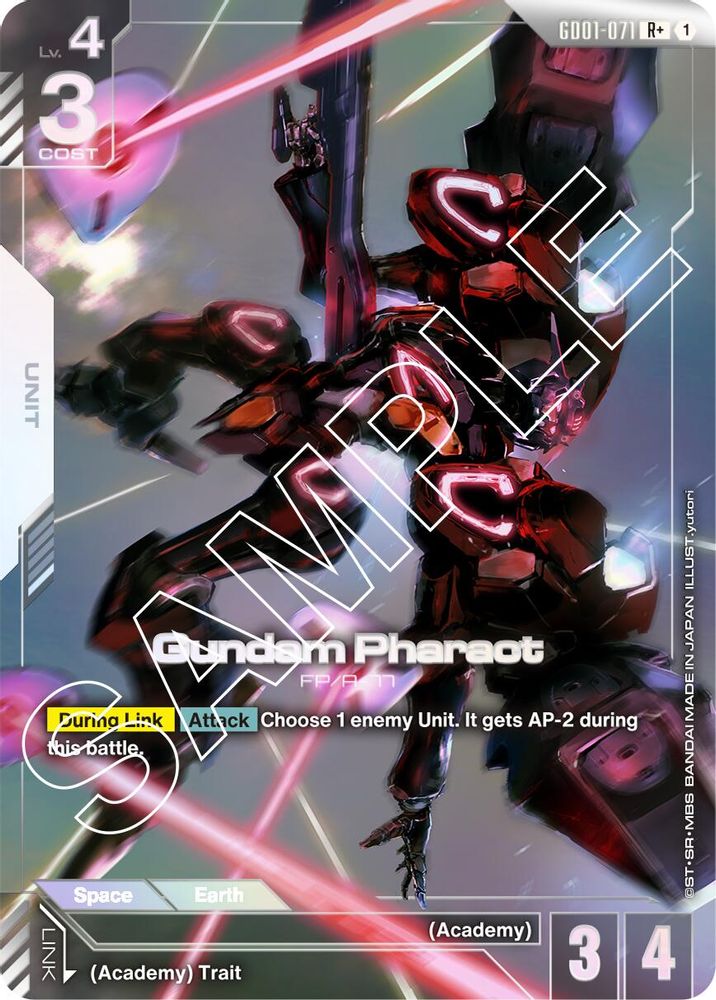 [ALTERNATE ART] Gundam Pharact (R+) (GD01-071) - Gundam Newtype Rising