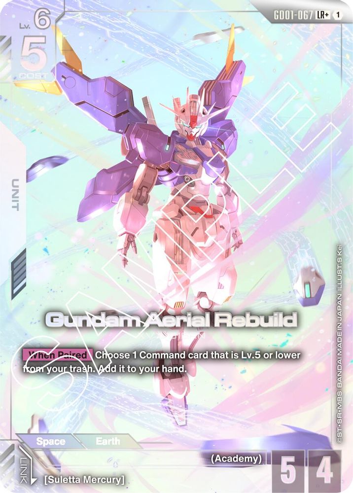 [ALTERNATE ART] Gundam Aerial Rebuild (LR+) (GD01-067) - Gundam Newtype Rising