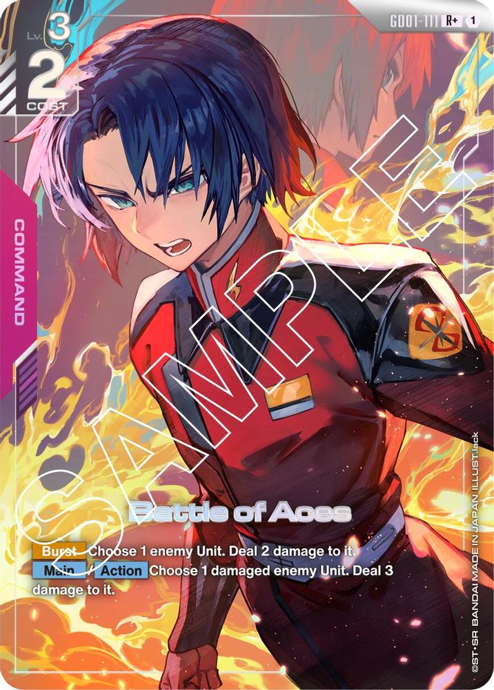 [ALTERNATE ART] Battle of Aces (R+) (GD01-111) - Gundam Newtype Rising