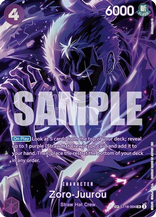 [SP] Zoro-Juurou (ST18-004) SR (SP) - One Piece Legacy of the Master