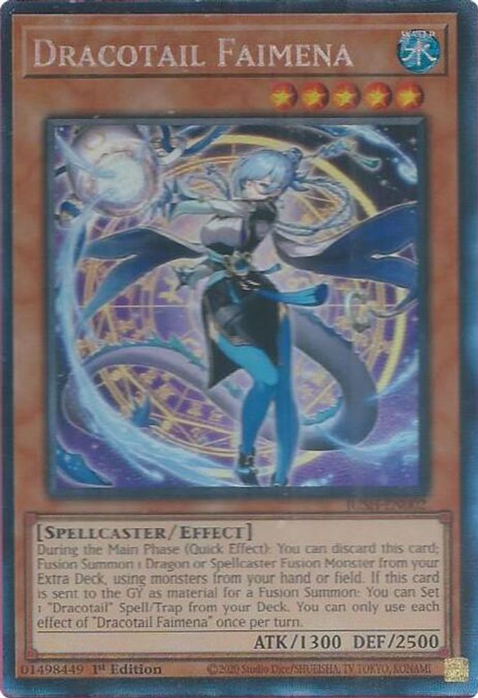 [COLLECTOR RARE] Dracotail Faimena (CR) - (JUSH-EN002) - 1st Edition