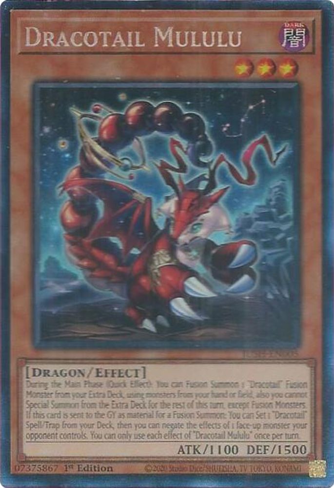 [COLLECTOR RARE] Dracotail Mululu (CR) - (JUSH-EN005) - 1st Edition