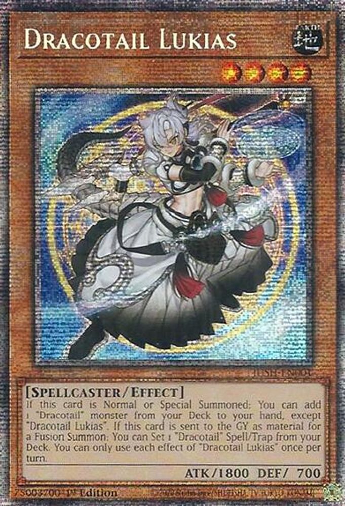 [STARLIGHT RARE] Dracotail Lukias (Starlight Rare) - (JUSH-EN001) - 1st Edition