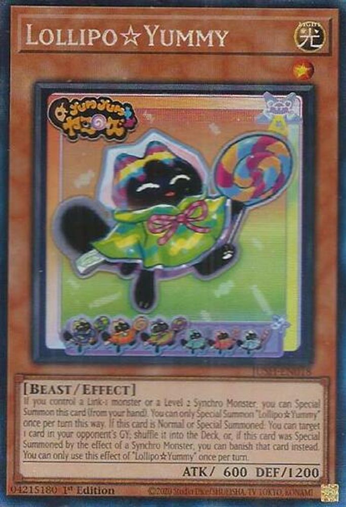 [COLLECTOR RARE] LollipoYummy (CR) - (JUSH-EN018) - 1st Edition