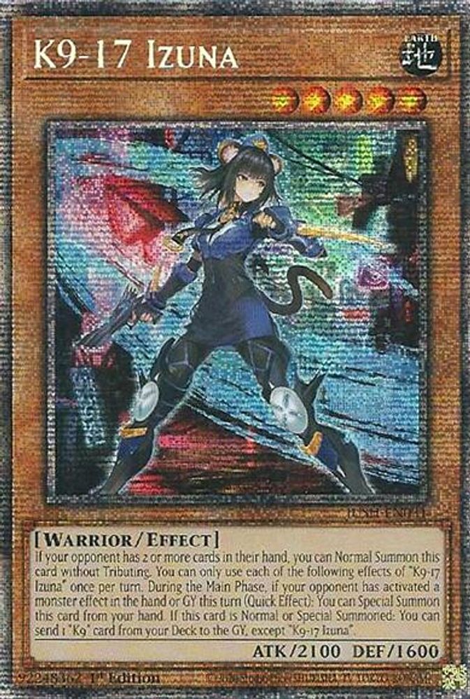 [STARLIGHT RARE] K9-17 Izuna (Starlight Rare) - (JUSH-EN031) - 1st Edition