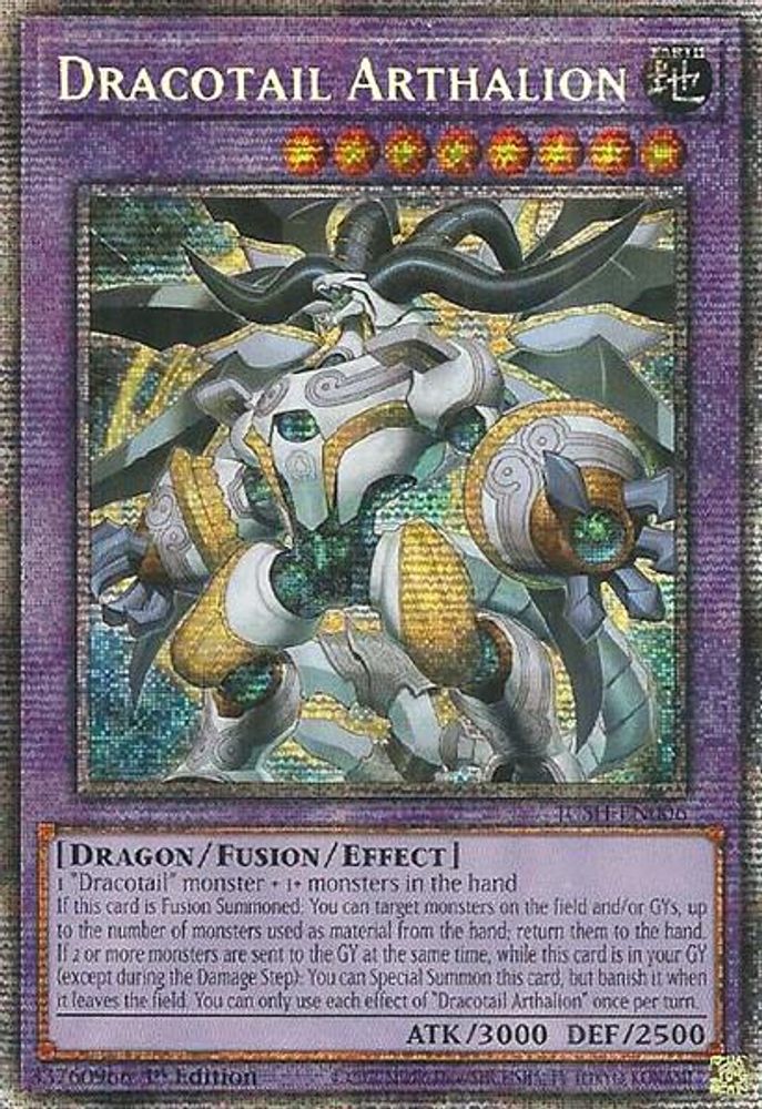 [STARLIGHT RARE] Dracotail Arthalion (Starlight Rare) - (JUSH-EN006) - 1st Edition