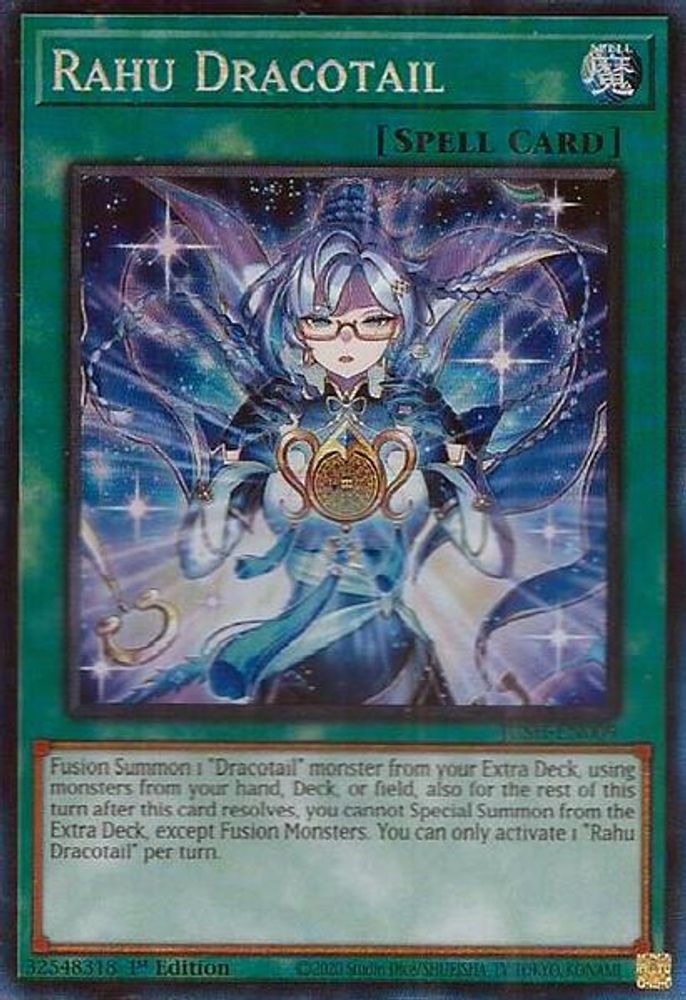 [COLLECTOR RARE] Rahu Dracotail (CR) - (JUSH-EN009) - 1st Edition