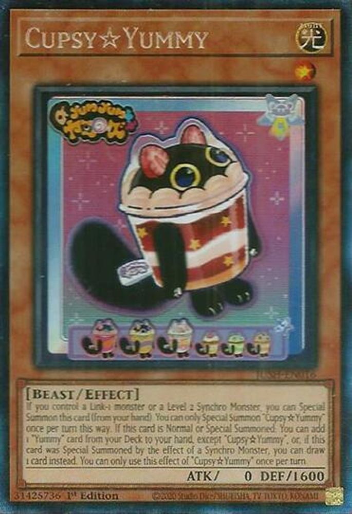 [COLLECTOR RARE] CupsyYummy (CR) - (JUSH-EN016) - 1st Edition