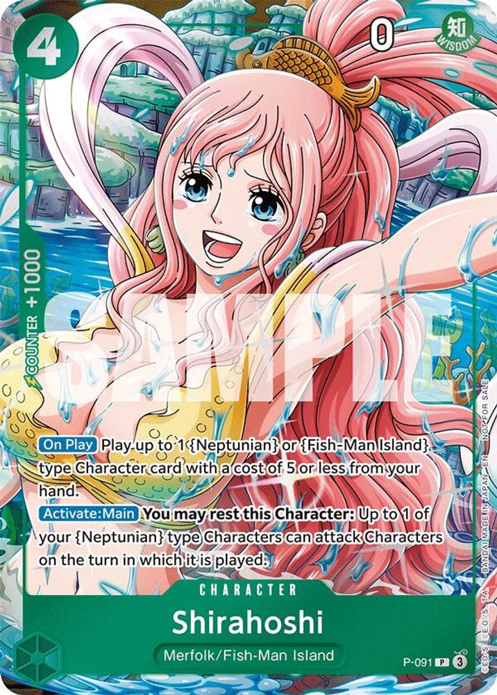 Shirahoshi - P-091 - One Piece Event Pack Vol. 7 Promo