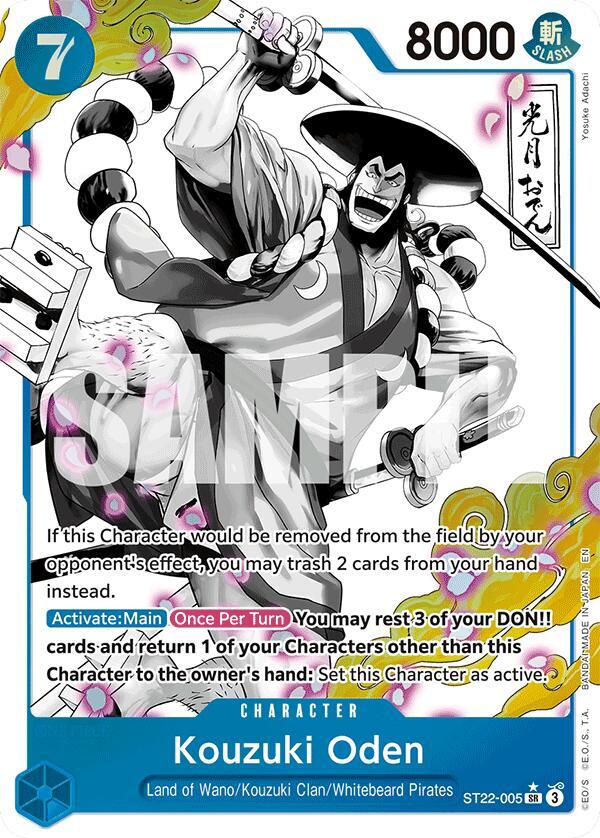 [ALTERNATE ART] Kouzuki Oden - ST22-005 - Starter Deck 22 Portgas D Ace & Edward Newgate