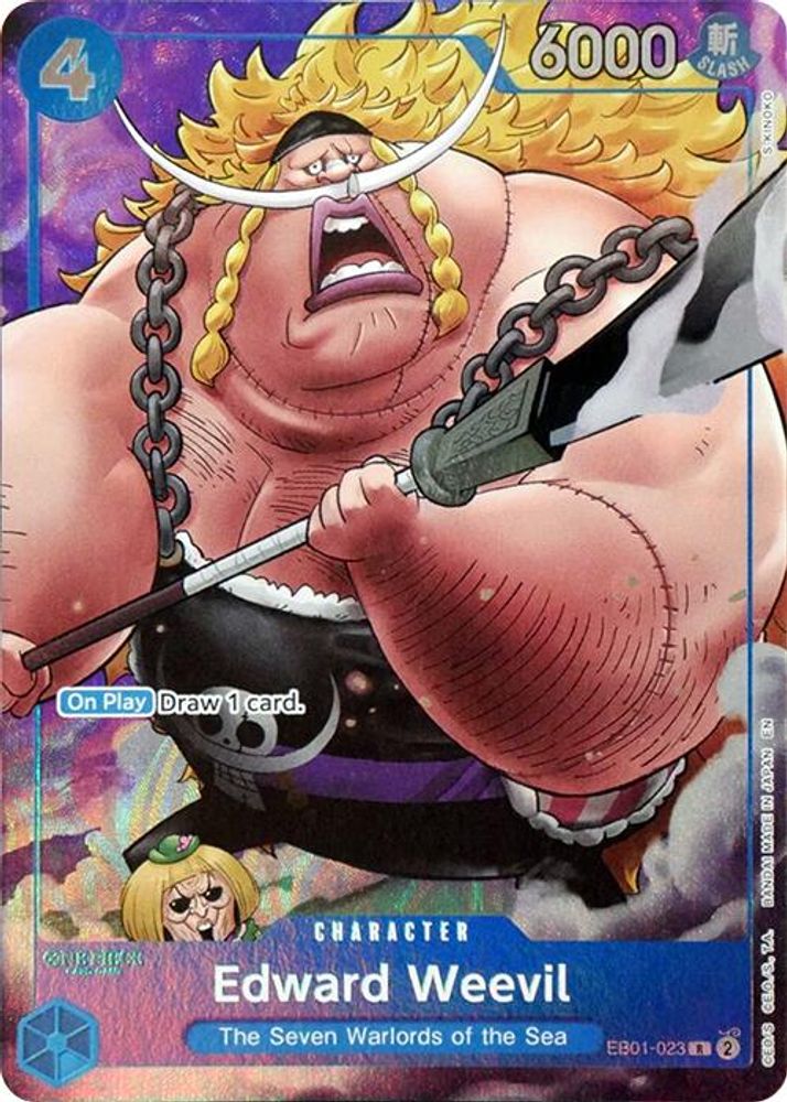 Edward Weevil (Seven Warlords of the Sea Binder Set)  (EB01-023) - One Piece One Piece Promotion Cards