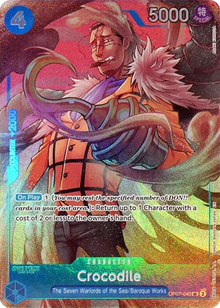 Crocodile (Seven Warlords of the Sea Binder Set)  (OP07-040) - One Piece One Piece Promotion Cards