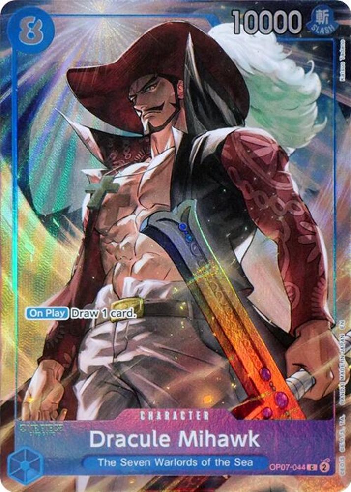 Dracule Mihawk (Seven Warlords of the Sea Binder Set)  (OP07-044) - One Piece One Piece Promotion Cards