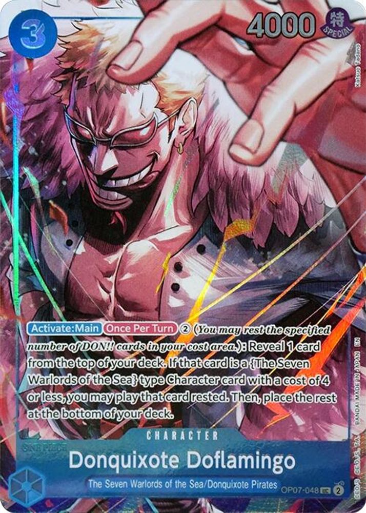 Donquixote Doflamingo (Seven Warlords of the Sea Binder Set)  (OP07-048) - One Piece One Piece Promotion Cards