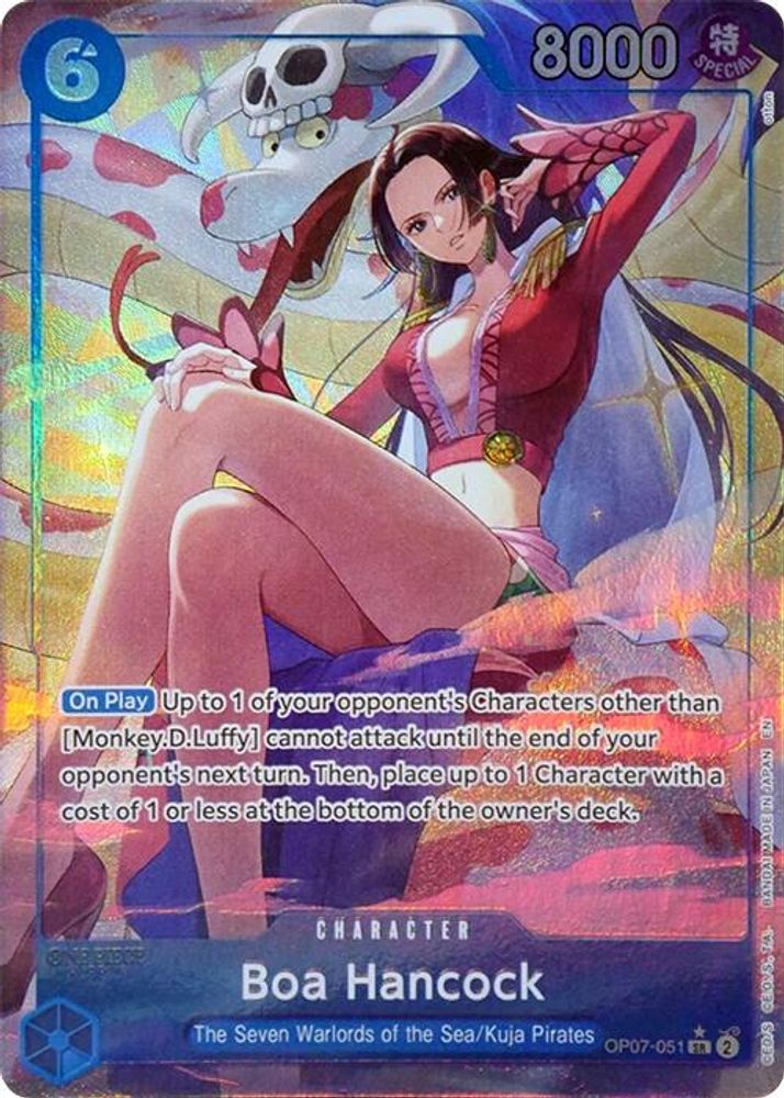 Boa Hancock (Seven Warlords of the Sea Binder Set) (Alternate Art)  (OP07-051) - One Piece One Piece Promotion Cards