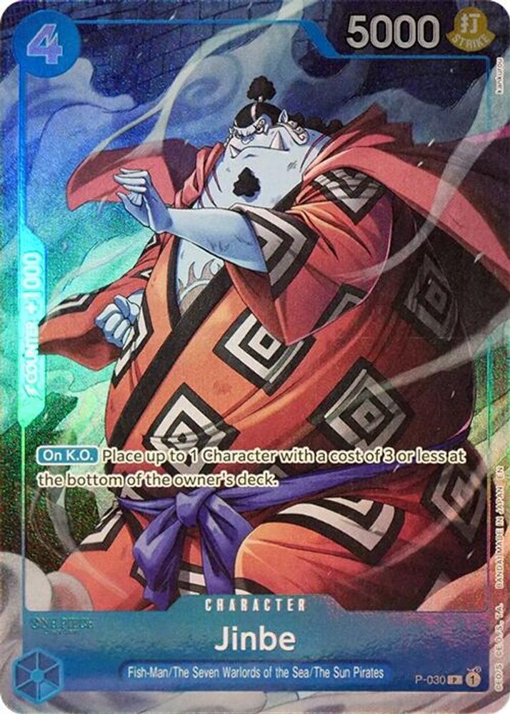 Jinbe (Seven Warlords of the Sea Binder Set)  (P-030) - One Piece One Piece Promotion Cards