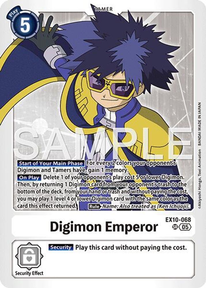 Digimon Emperor (EX10-068) Super Rare - Digimon Sinister Order