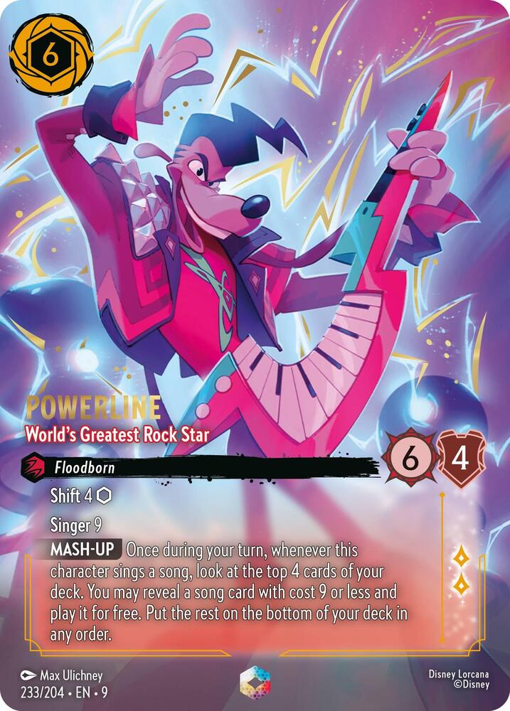 Disney Lorcana TCG - Powerline World's Greatest Rock Star - 233/204 - Enchanted main image 1