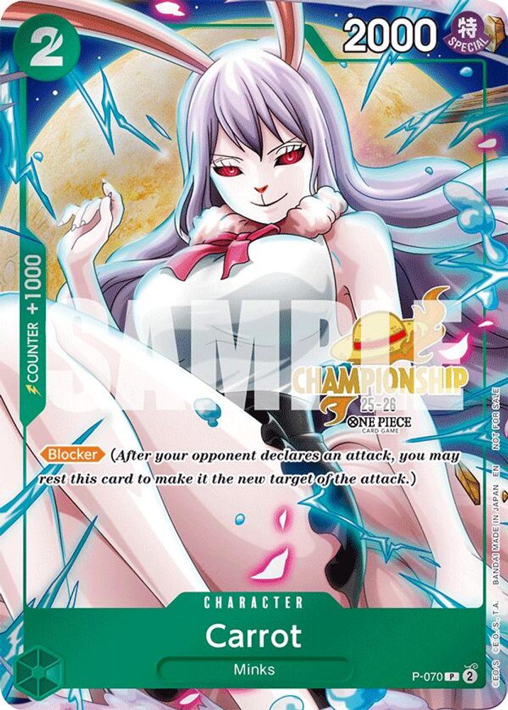 Carrot - P-070 - One Piece 25-26 Championship Event Pack Promo